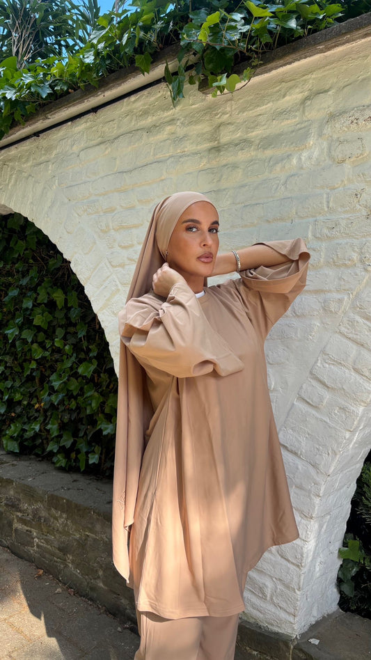 Burkini Beige Coupe Oversize