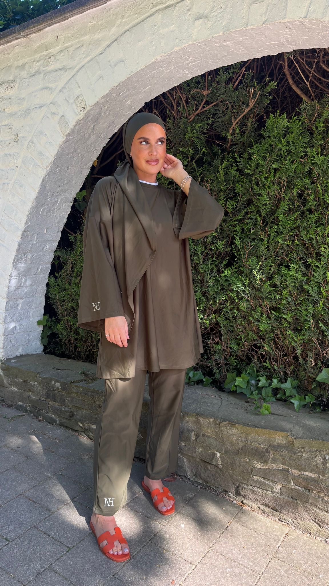 Burkini Kaki Coupe Oversize